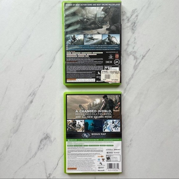 Xbox 360 Set Of 2 Video Games Call Of Duty Ghosts - Picture 2 of 7